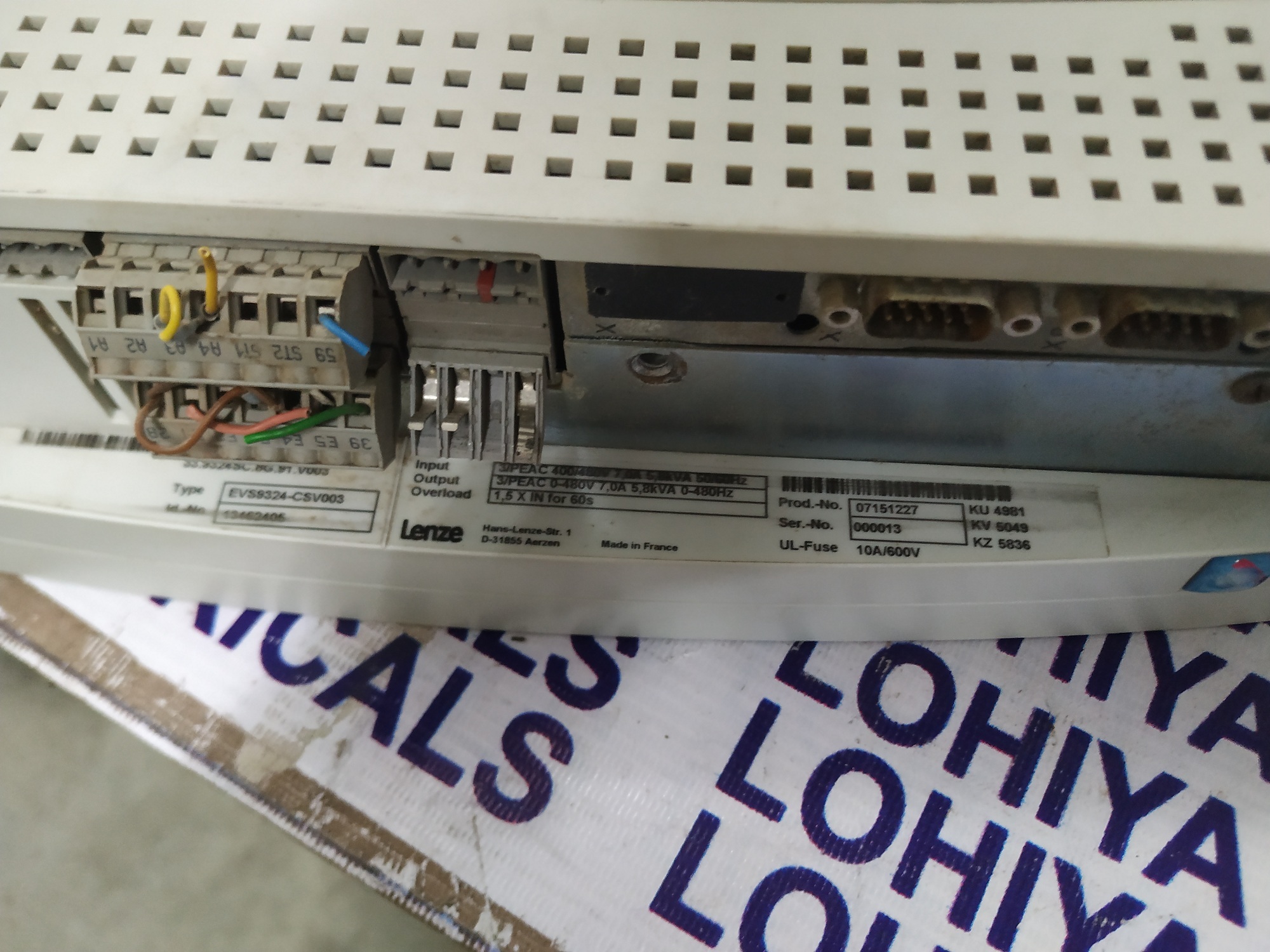 Lenze Servo Drive Evs9324-csv003
