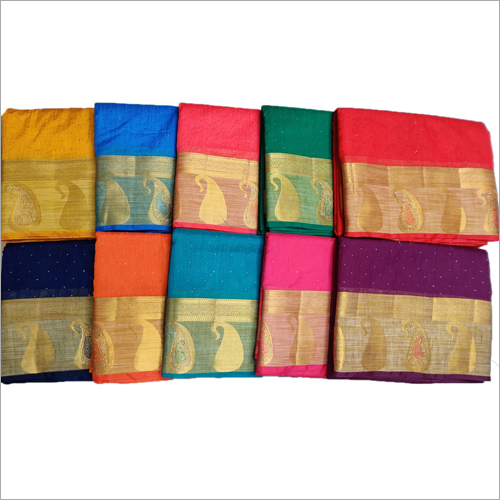 अलग-अलग रंगों में उपलब्ध फैंसी लिनन सिल्क साड़ी