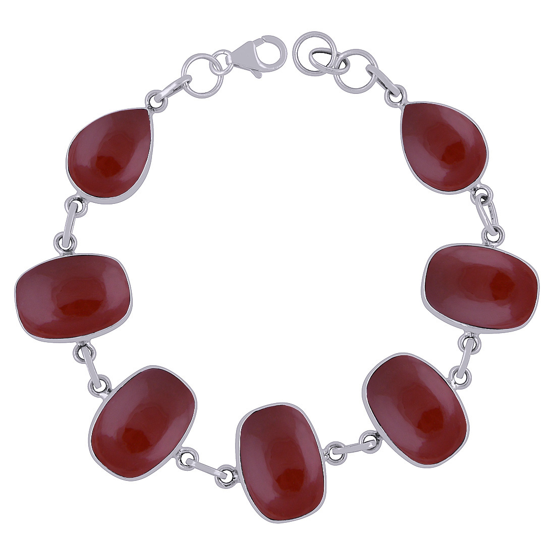 Lapis Natural Gemstone Bracelet - 925 Sterling Silver, 7" Adjustable Length X 19 Mm Width, Irregular Cabochon Design, Handmade Fashion Jewelry For All Genders