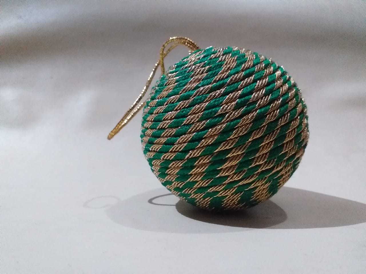 Christmas Ball - 4 Inches Diameter, Fabric Pink Sphere | Shiny Traditional Finish, Lightweight 0.2 Lbs