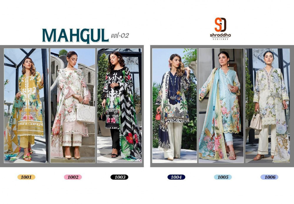 Multi Color Shraddha Designer Mahgul Vol-2 Pakistani Style Suits Catalog