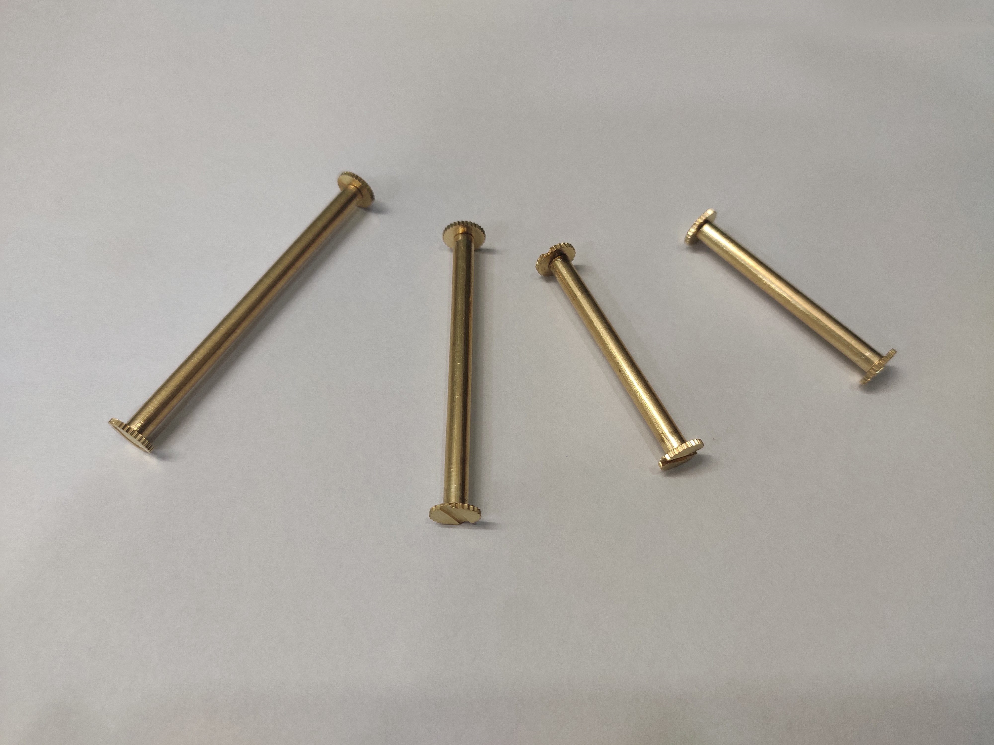 Brass File Screw - Durable Brass Material, Tapered Shank Design, Natural Brass Finish | Secure Handle And Blade Connection For Woodworking And Metalworking