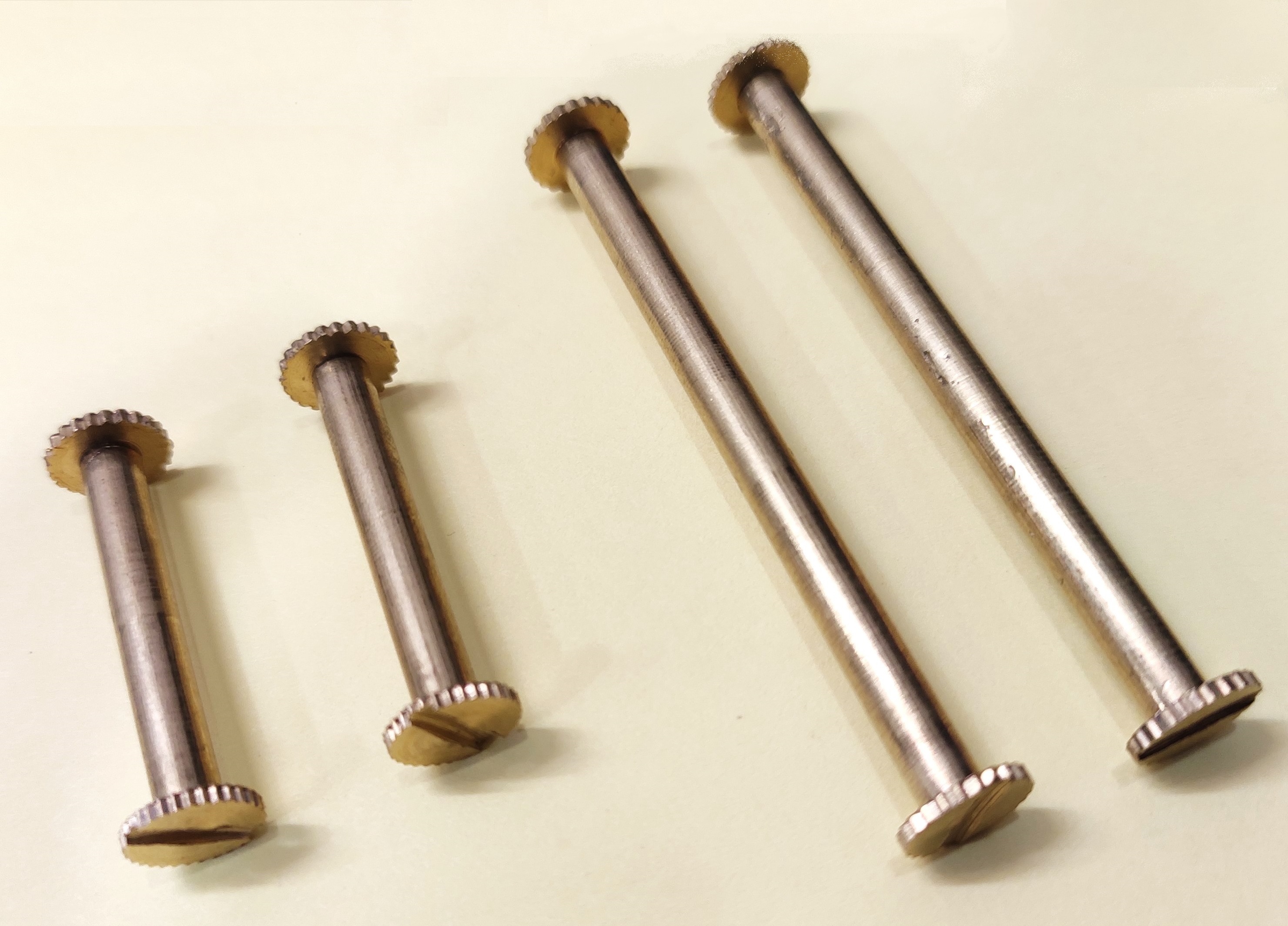 Brass File Screw - Durable Brass Material, Tapered Shank Design, Natural Brass Finish | Secure Handle And Blade Connection For Woodworking And Metalworking
