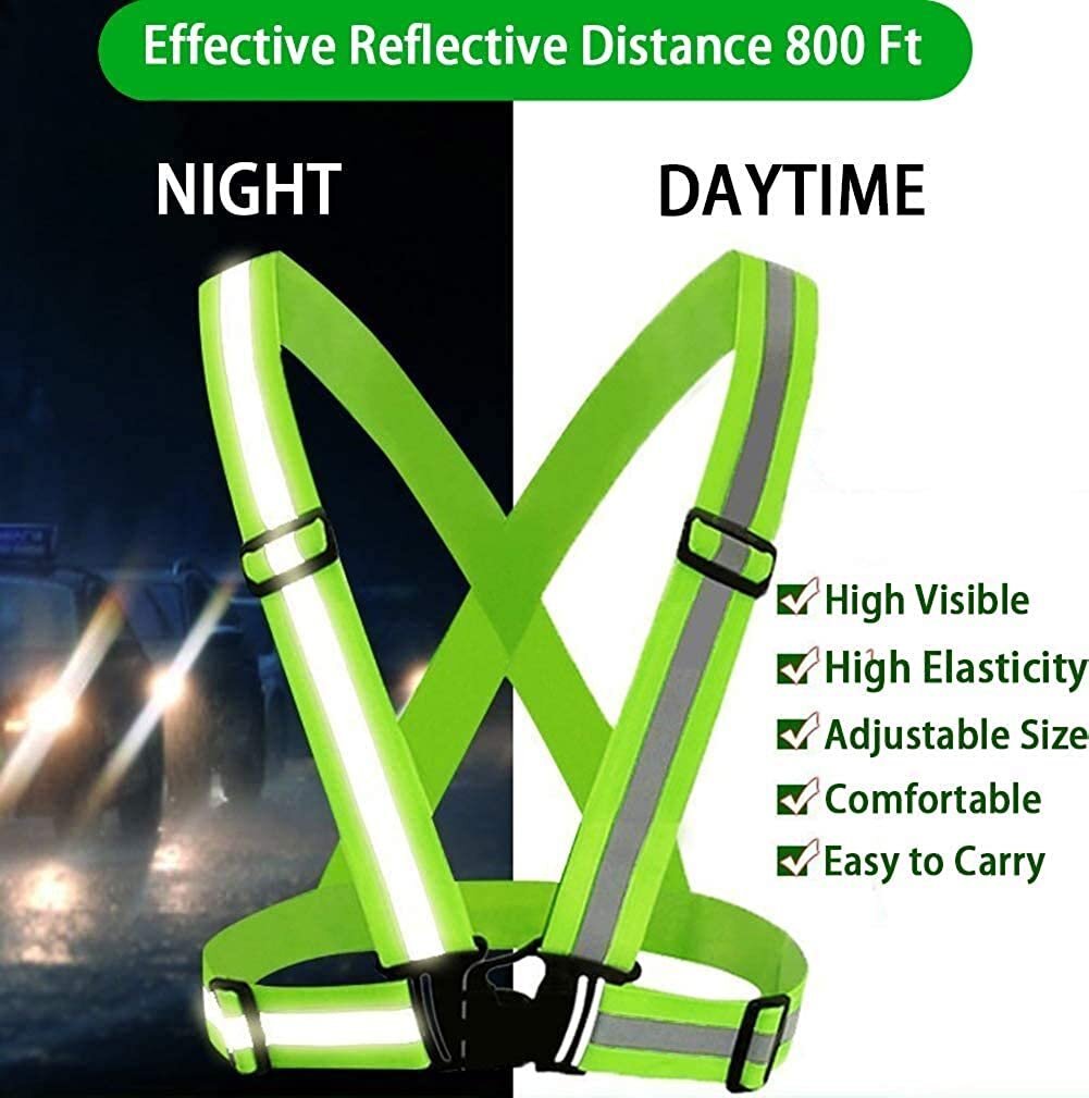 Executed Reflective Jacket - 120 Gsm Heavy Mesh, Fluorescent Green/orange Color | Iso 20471/en 471 Certified, Flexible Fitting, 3m Reflective Tape