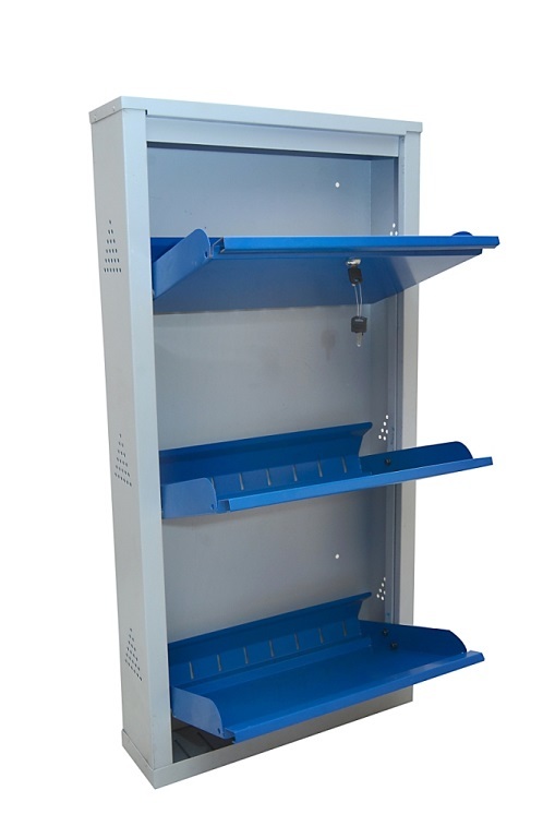 Wall Mounted Metal Shoe Rack - Assembly: No Assembly Required