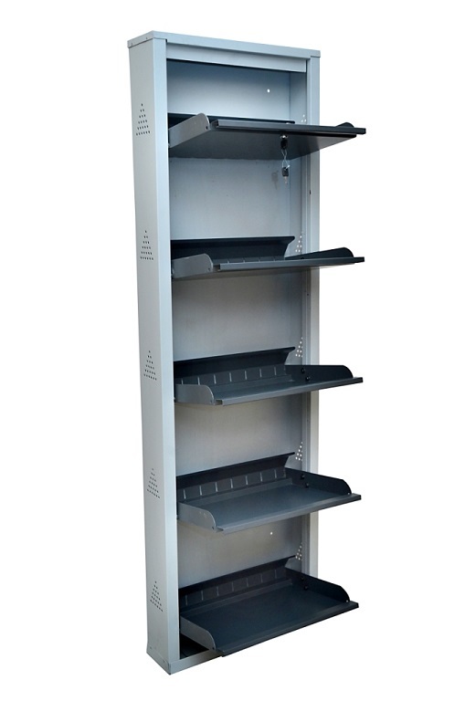 Wall Mounted Metal Shoe Rack - Assembly: No Assembly Required
