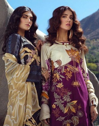 Emaan Adeel Vol 3 Lawn Printed Karachi Dress Material Catalog - Cotton Mal Mal and Pure Lawn Fabric, Customized Size, Multi Color, Full Sleeves, Printed Pattern