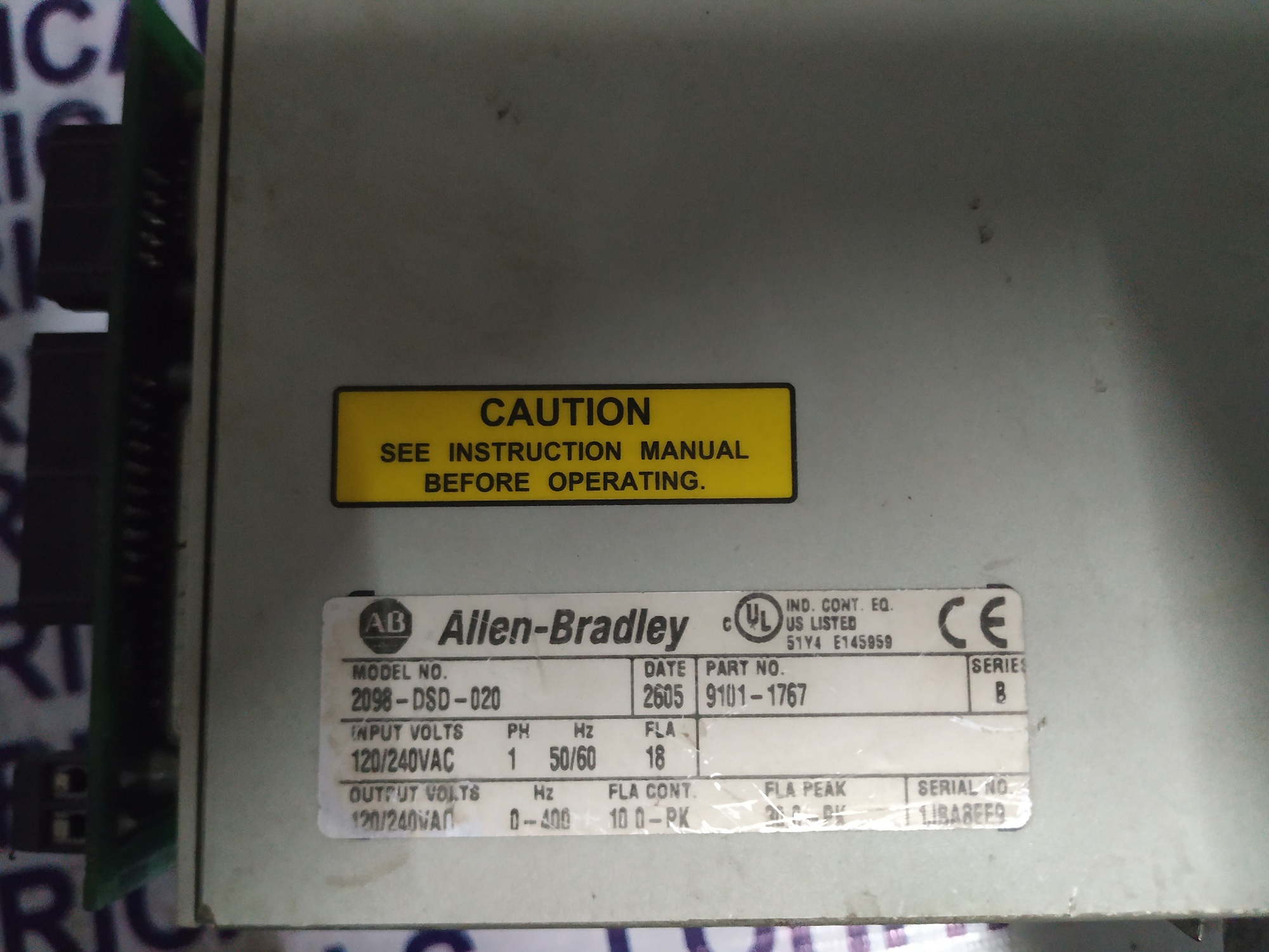 Allen Bradly Digital Servo Drive 2098-dsd-020