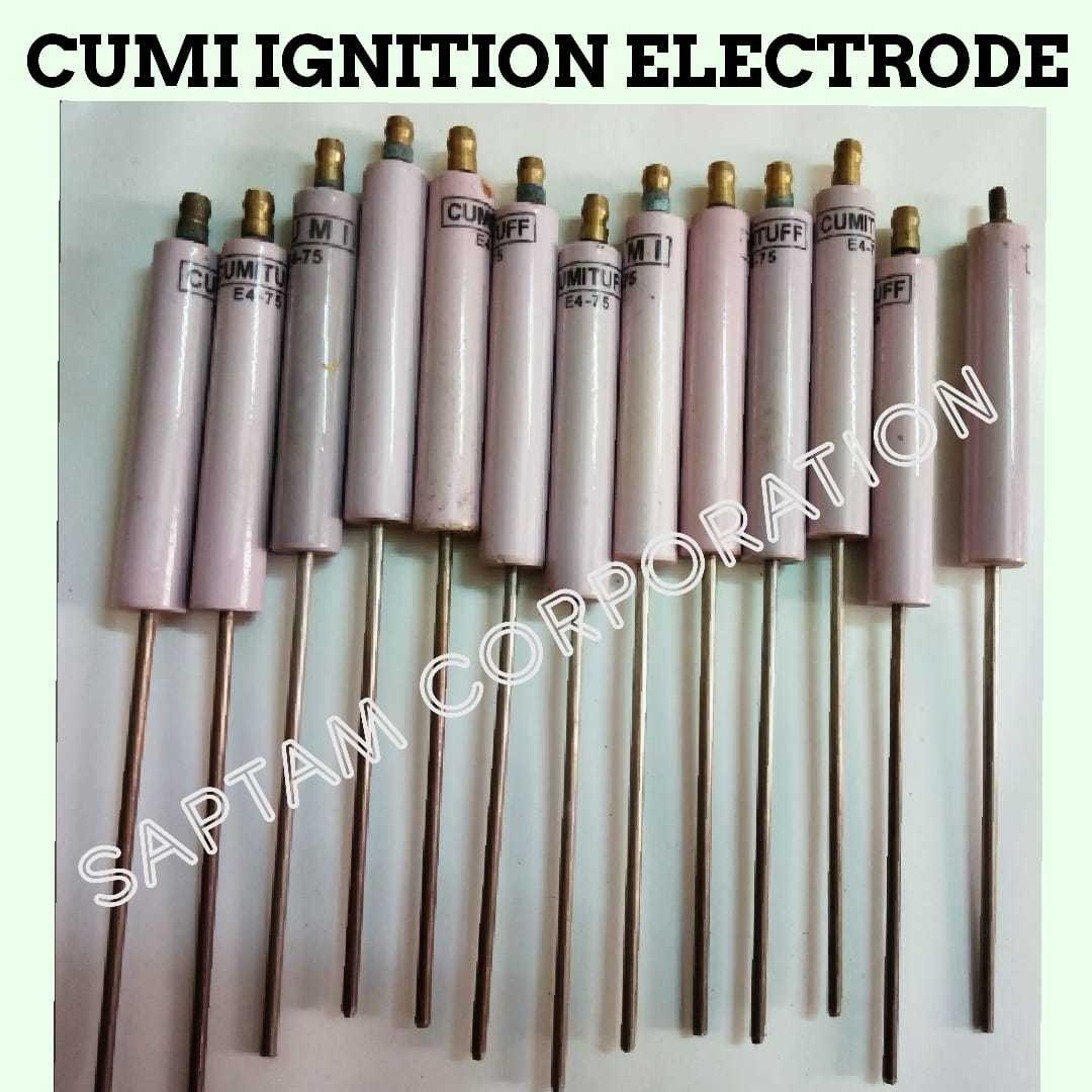 Cumi Ignition Electrodes - Industrial Use, 5 Inch Size, Light Pink With Smooth Finishing | Boiler Ignition Electrode Assembly For Gas And Oil Burners