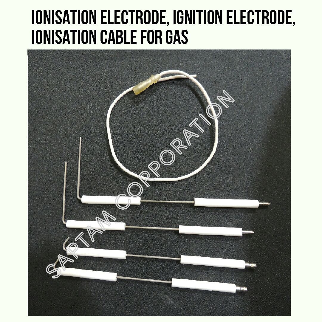 Cumi Ignition Electrodes - Industrial Use, 5 Inch Size, Light Pink With Smooth Finishing | Boiler Ignition Electrode Assembly For Gas And Oil Burners