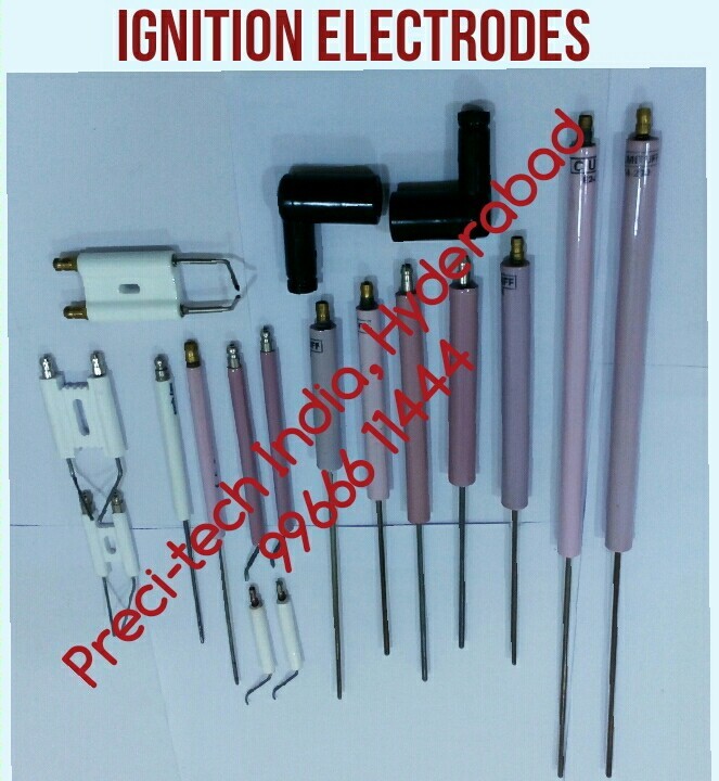 Cumi Ignition Electrodes - Industrial Use, 5 Inch Size, Light Pink With Smooth Finishing | Boiler Ignition Electrode Assembly For Gas And Oil Burners