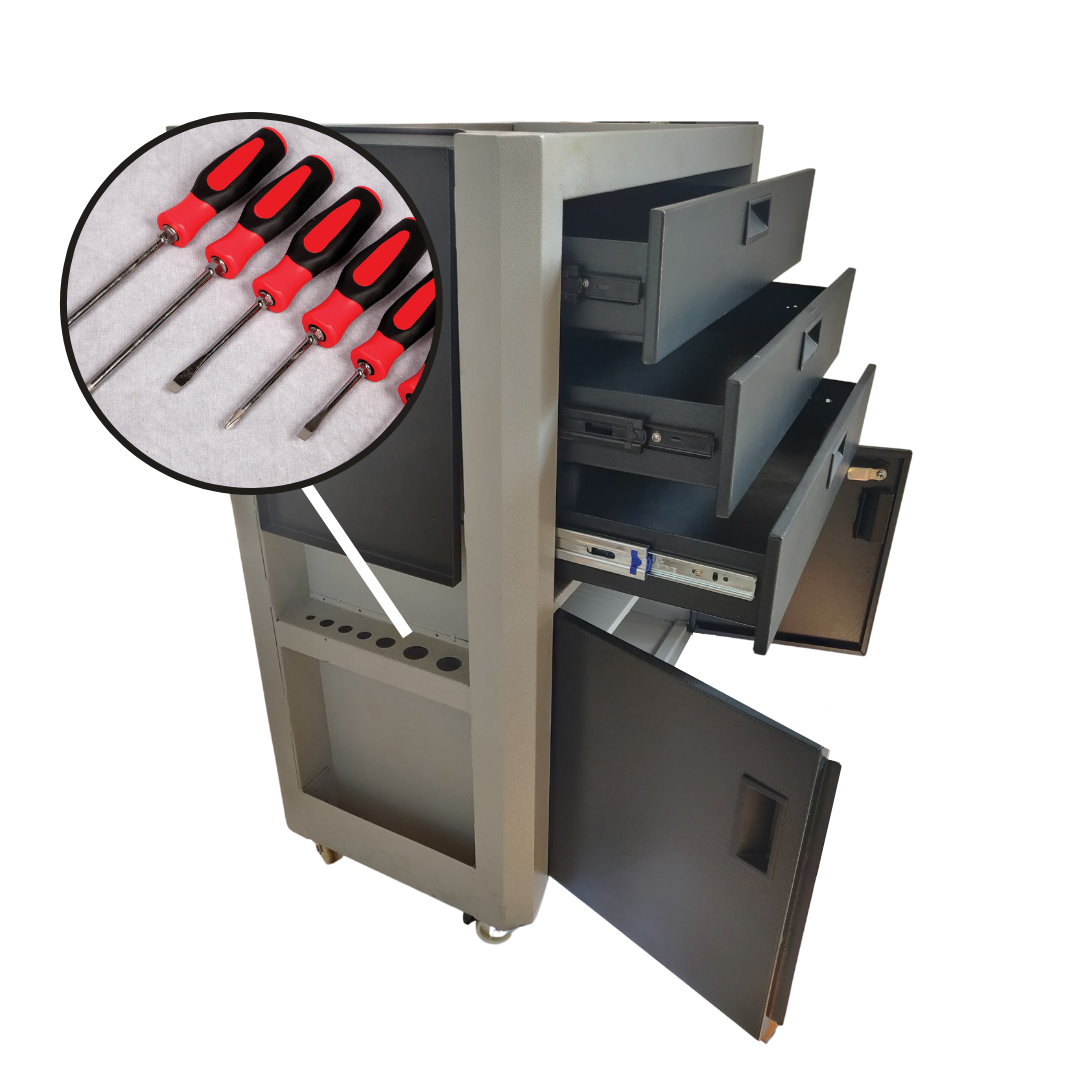 Pedestal Tool Storage - Assembly: No Assembly Required