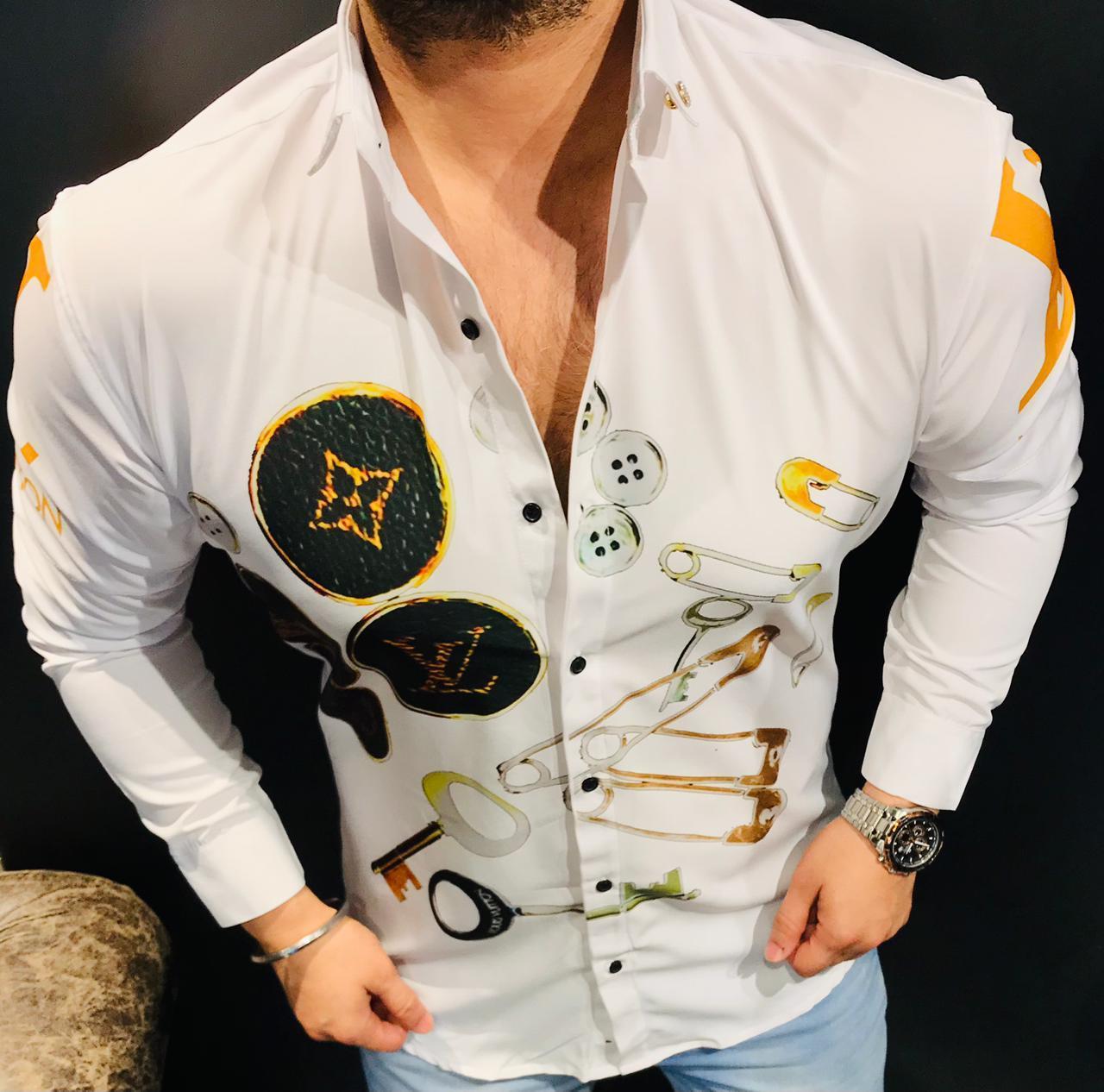 21 Inside Imported Fabric Lycra Shirts For Men's Age Group: 15 To 90