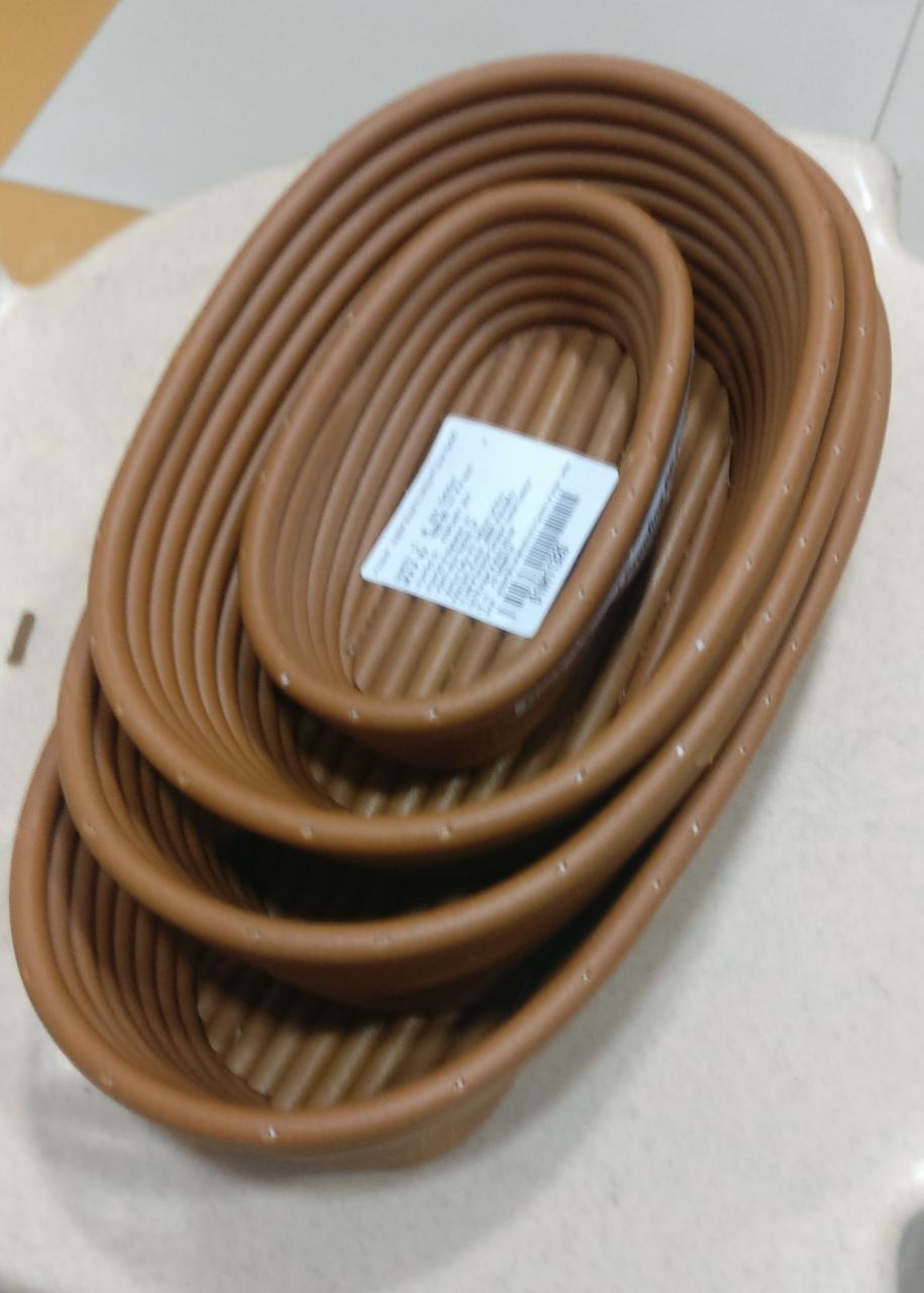 Bread Proofing Sourdough Pp Basket Rattan Round 17 X 17 X 7 Cm - Color: Brown