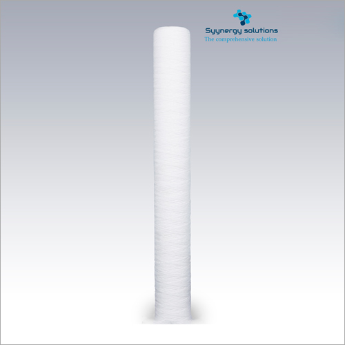 20 Inch Wound Cartridge Filter - Polypropylene, 20 Inch Length X 2.5 Inch Diameter, Pure White, Double Open End | Specialty Filter For Fine And Coarse Filtration