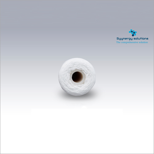 20 Inch Wound Cartridge Filter - Polypropylene, 20 Inch Length X 2.5 Inch Diameter, Pure White, Double Open End | Specialty Filter For Fine And Coarse Filtration