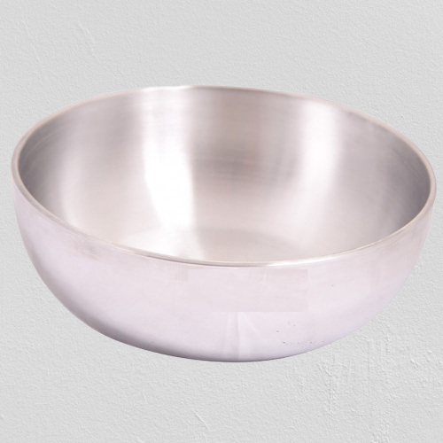 Aluminum Tasla - Round Shape, Mirror Polished Finish | Unbreakable, Scratch Resistant, Easy To Use And Clean