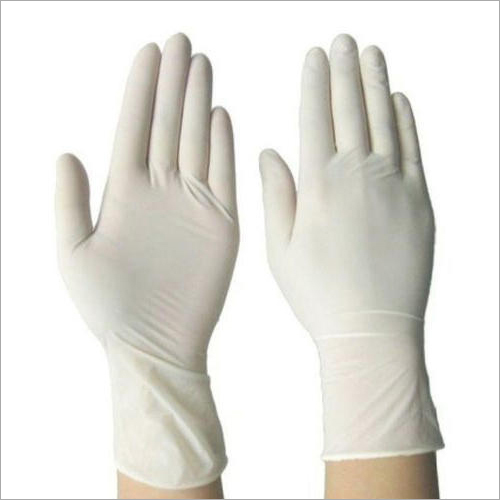 Latex Examination Gloves - Latex Material, Disposable, Sterilized, Waterproof | White Color, Reliable Protection for Diverse Applications
