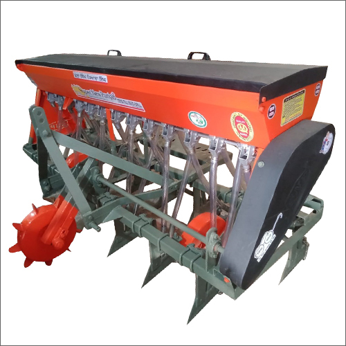 Agriculture Seed Cum Fertilizer Drill - Steel, 1.8m X 1.2m X 0.8m, 250 Kg Weight | 20 Kg Seed Capacity, 30 Kg Fertilizer Capacity, Adjustable Seed Rate, 20 Cm Row Spacing
