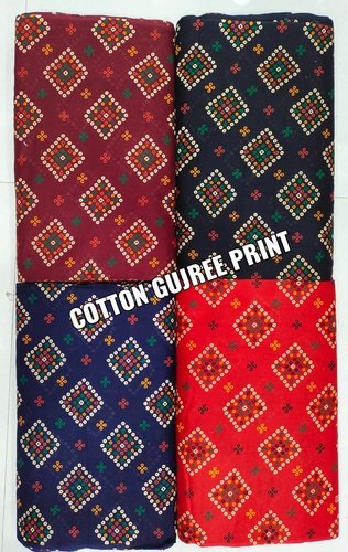 Cotton Bandhani Gujree Print Fabric