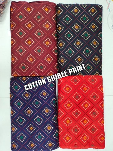 Cotton Bandhani Gujree Print Fabric