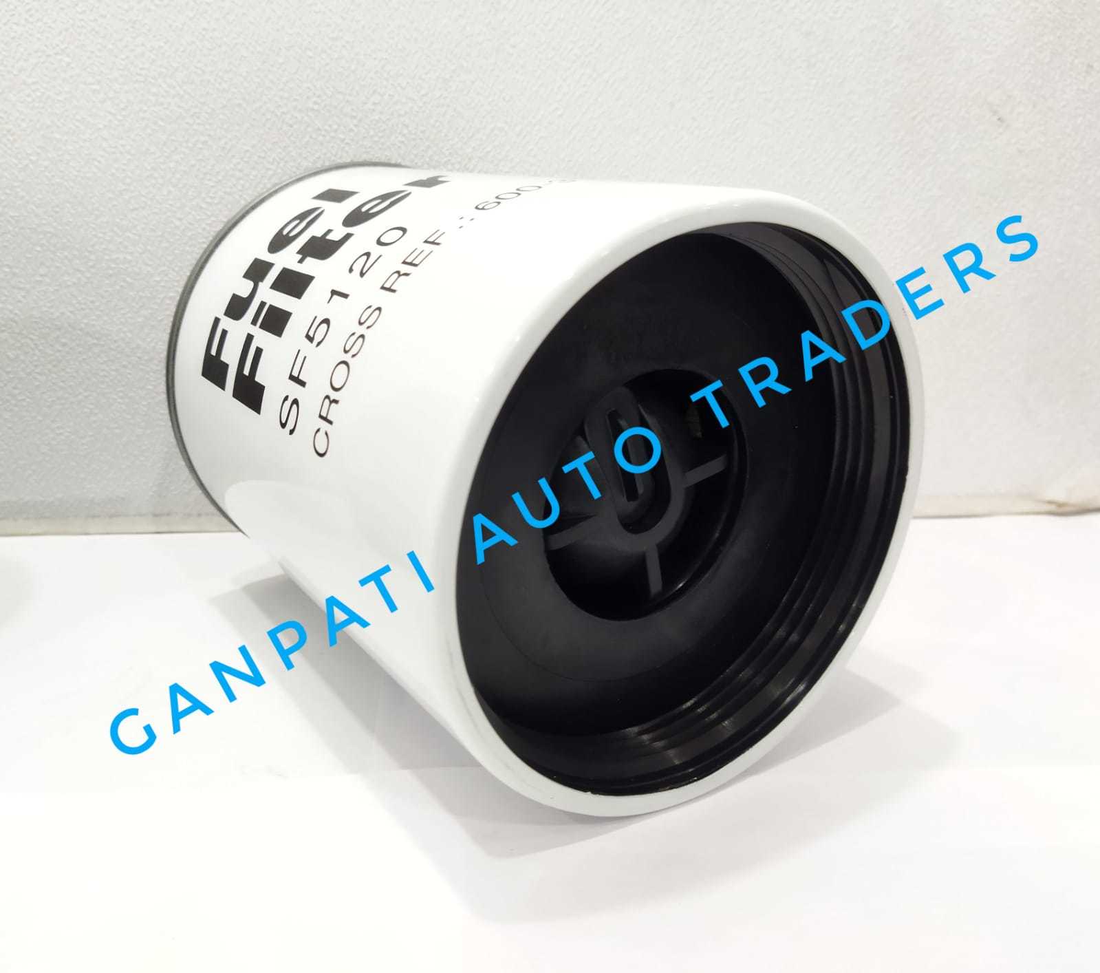 Fuel Filter - Metal & Paper 5.5x3.5 Inches | 1.5 Inch Thread Size 100 Psi Operating Pressure 10 Gpm Flow Rate 180°f Temperature Rating 1.2 Lbs Weight