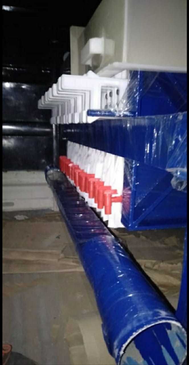 Filter Press - Manual Operation, 12 Plates With 300-400 Filter Area | High Efficiency Liquid And Wastewater Filtration Solution
