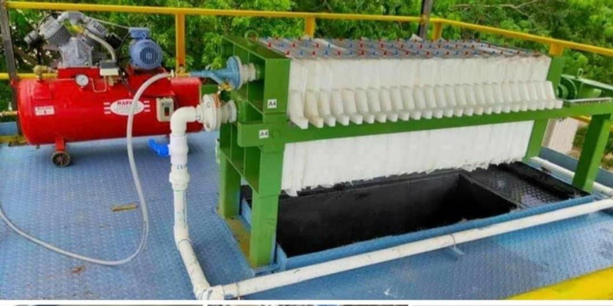 Filter Press - Manual Operation, 12 Plates With 300-400 Filter Area | High Efficiency Liquid And Wastewater Filtration Solution