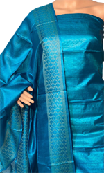 Pure Tussar Silk Salwar Suit Bust Size: 32