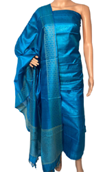 Pure Tussar Silk Salwar Suit Bust Size: 32