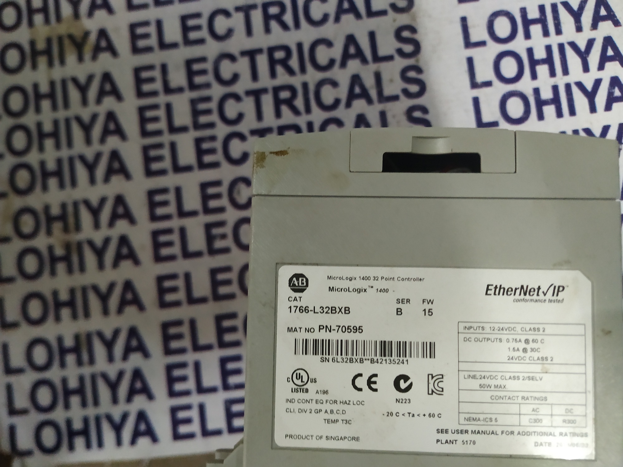 Allen Bradley Plc Module 1766-l32bxb