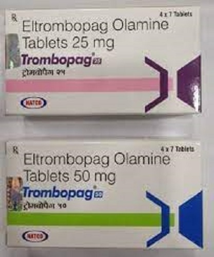 Trombopag 50 Mg (Eltrombopag Olamine) Shelf Life: 2 Years