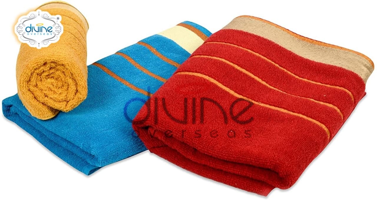Plain Dyed Pack Of 6 Divine Overseas Joy Bath Towel