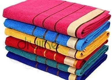 Plain Dyed Pack Of 6 Divine Overseas Joy Bath Towel