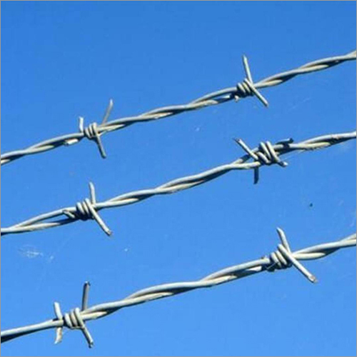 Galvanized Iron Barbed Wire - Stainless Steel, Height 3 Ft, Wire Diameter 2 Mm, Mesh Size 20 X 20 Mm | Usage: Fencing, Suitable For Agriculture Field, Color: Gray
