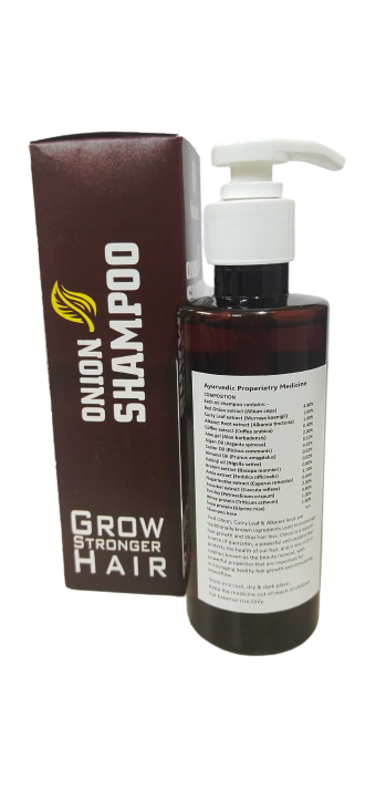 Onion Shampoo - 2-year Shelf Life | Anti-dandruff, Reduce Hair Fall, Straighten Hair