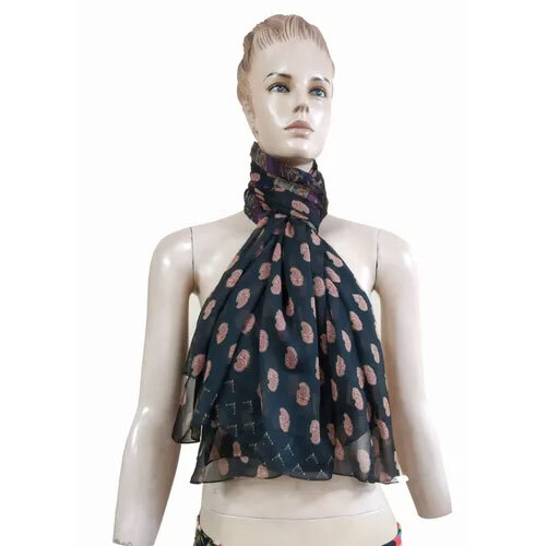 Chiffon Printed Designer Scarves - 50x180 cm, Custom Colors & Designs, Machine Made, Printed Pattern for Daily Wear, Versatile Style Accessories