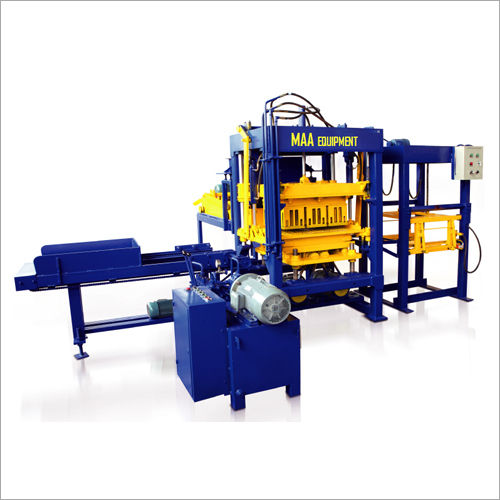 Blue And Yellow Qt 4-30 Block Making Machine