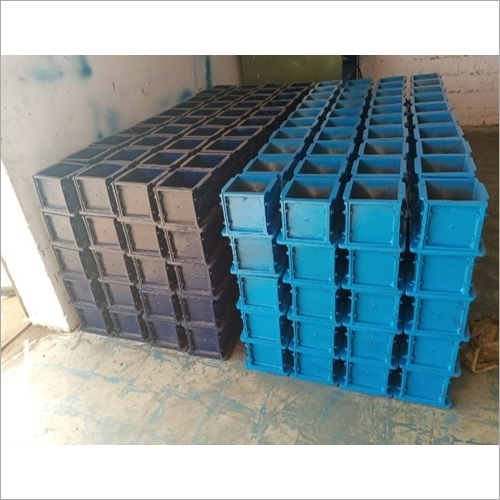 MS Cube Mould - Cast Iron, 150mm Size, Blue Color | Galvanized Finish, Durable and Superior Quality