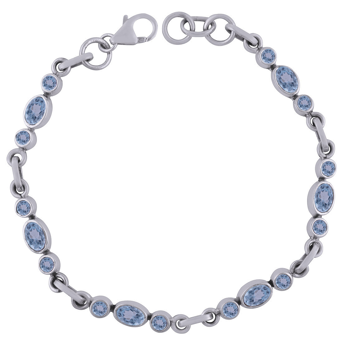 Amethyst Gemstone 925 Sterling Silver Handmade Bracelet - 7 Inch Adjustable Length, Classic Style For Men, Women, And Children, Ideal For Parties And Weddings