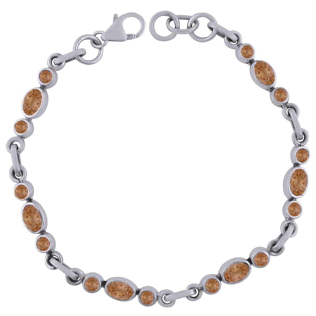 Amethyst Gemstone 925 Sterling Silver Handmade Bracelet - 7 Inch Adjustable Length, Classic Style For Men, Women, And Children, Ideal For Parties And Weddings