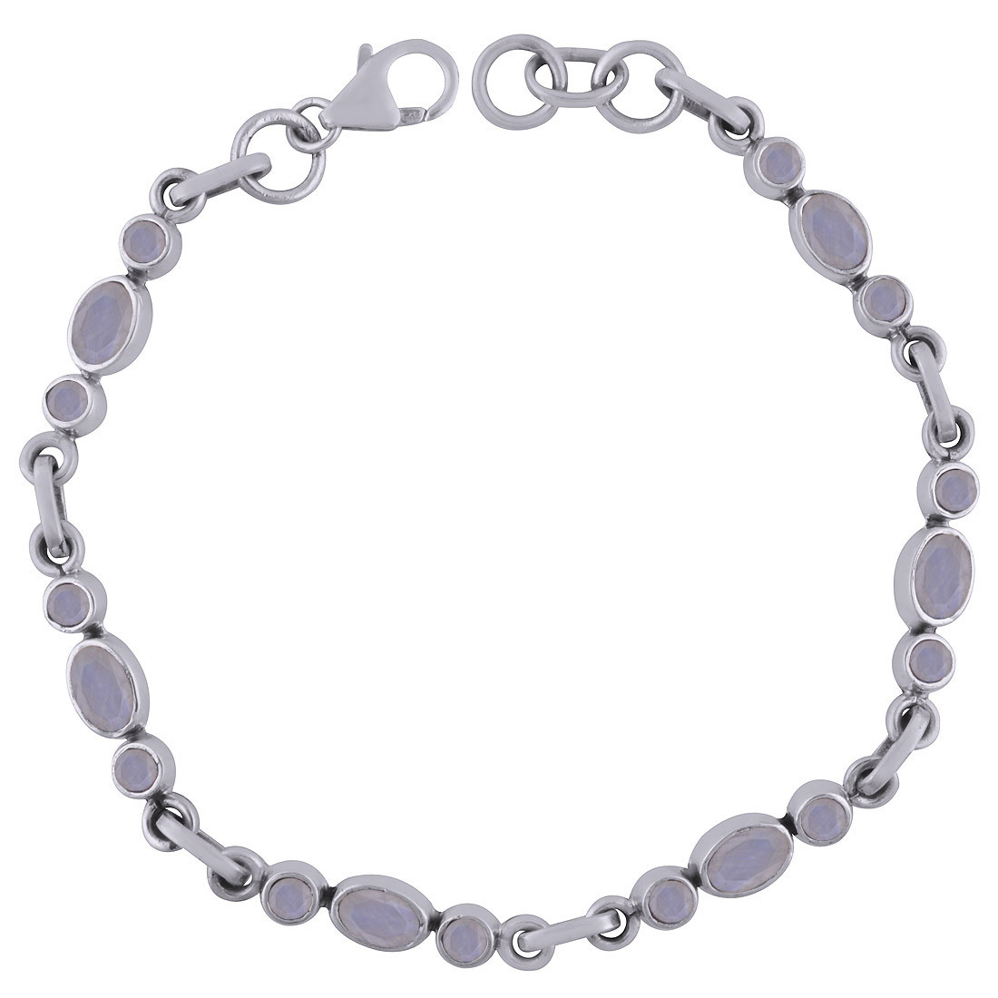 Amethyst Gemstone 925 Sterling Silver Handmade Bracelet - 7 Inch Adjustable Length, Classic Style For Men, Women, And Children, Ideal For Parties And Weddings