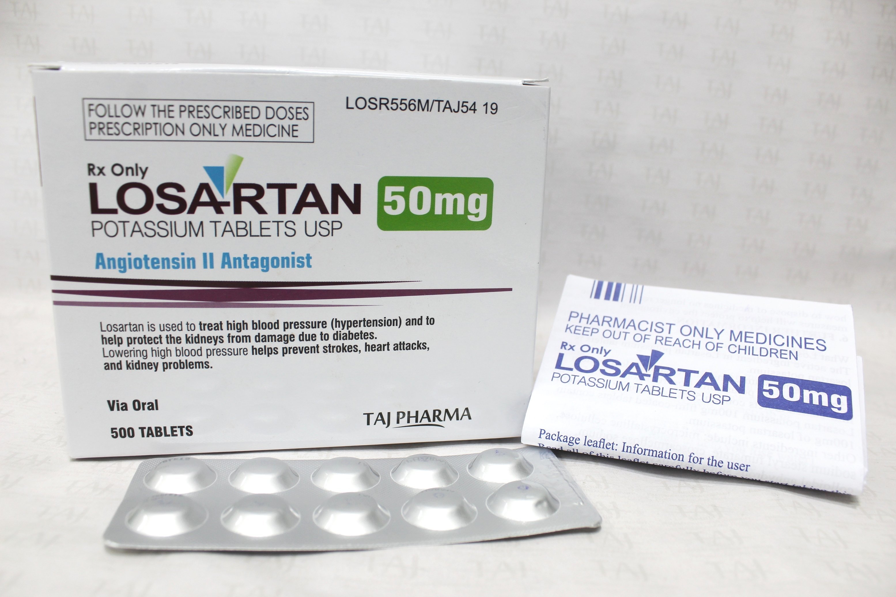 Losartan Potassium Tablets - Antihypertensive General Medicine For Aged Persons, Promotes Blood Supply, Recommended Dosage By Doctor