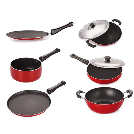 Nirlon Gas Compatible Non-Stick Aluminum Cookware Combo Set Interior Coating: Non Stick Coating