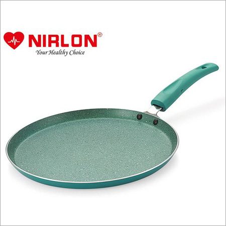 Nirlon Non-stick Galaxy Flat Tawa Induction Base - Aluminum Alloy, 260mm, Green | Toxin-Free Nonstick, Induction Bottom, 3mm Thickness, 1-Year Warranty