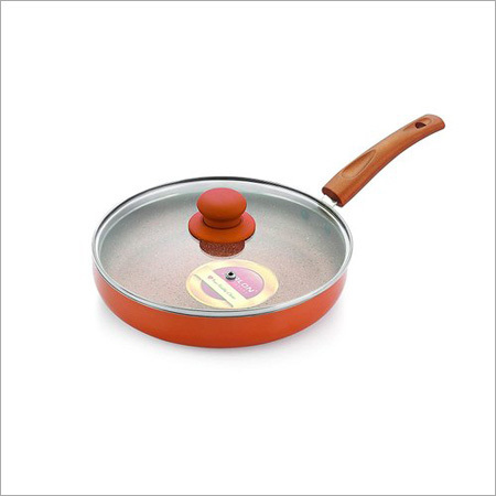 Nirlon Non-Stick Fry Pan Ultimate Induction Base (With Glass Lid) - Thickness: 3 Millimeter (Mm)