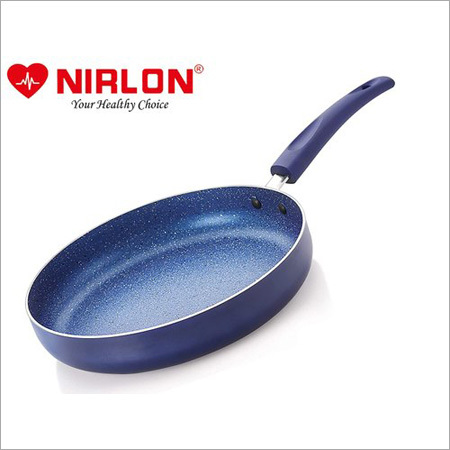 Steel Nirlon Non Stick Fry Pan Bling Induction Base (Without Lid)