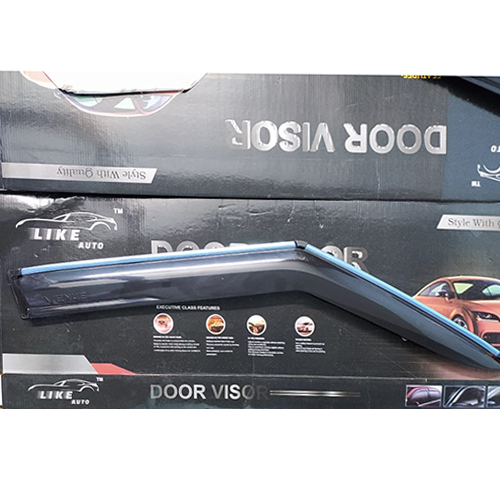 Car Door Rain Visor - Plastic, Black | Easy Fit, Durable, Impact Resistant, Long Lasting, No Maintenance