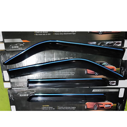 Car Door Rain Visor - Plastic, Black | Easy Fit, Durable, Impact Resistant, Long Lasting, No Maintenance