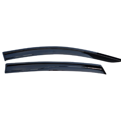 Car Door Rain Visor - Plastic, Black | Easy Fit, Durable, Impact Resistant, Long Lasting, No Maintenance